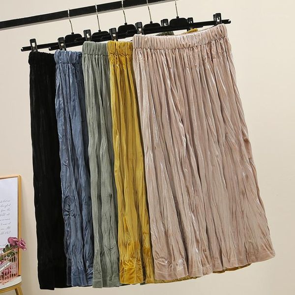 2019 velvet skirt womwn autumn winter high waist female long pleated velvet skirt korean style ladies harajuku1, Black
2019 velvet skirt womwn autumn winter high waist female long pleated velvet skirt korean style ladies harajuku1, Black