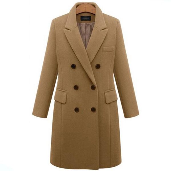 autumn winter woolen coat women jacket korean fashion double-breasted buttons vintage overcoat khaki wool trench coats outwear, Black
autumn winter woolen coat women jacket korean fashion double-breasted buttons vintage overcoat khaki wool trench coats outwear, Black