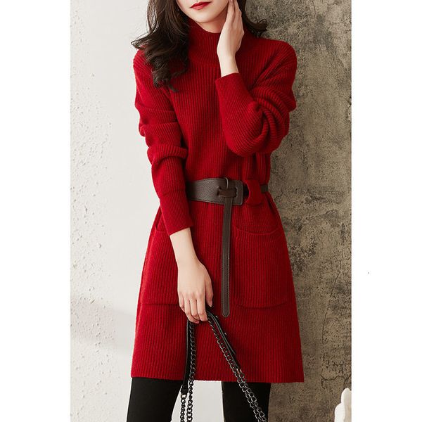 women autumn and winter knitting new dress mid-length high collar fashion long sleeve women's dresses a2 22kq, Black;gray
women autumn and winter knitting new dress mid-length high collar fashion long sleeve women's dresses a2 22kq, Black;gray