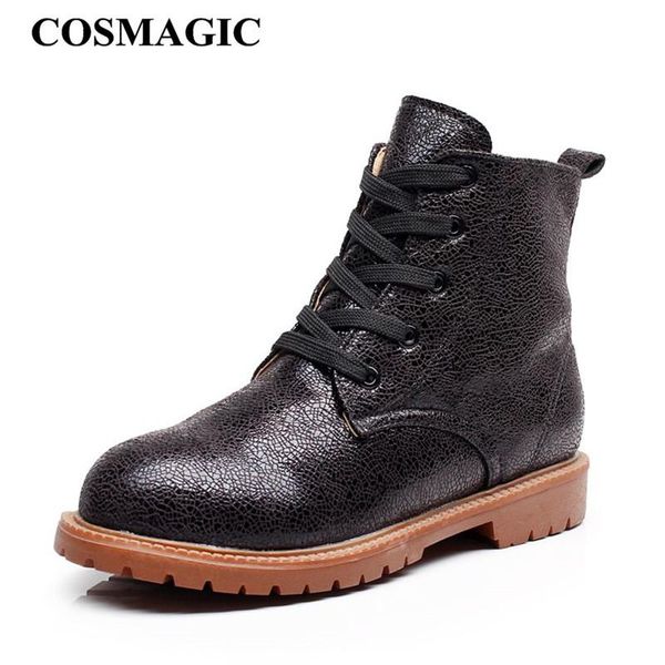 boots cosmagic 2021 women ankle motorcycle british style hiking non-slip lace up low heel short botas mujer shoe, Black
boots cosmagic 2021 women ankle motorcycle british style hiking non-slip lace up low heel short botas mujer shoe, Black