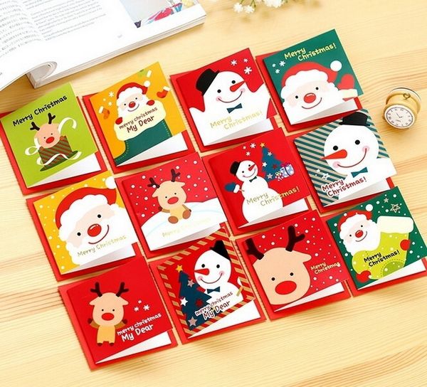 24 pcs/lot christmas greeting card kids mini christmas blessing greeting cards envelope new year postcard gift card xmas party
24 pcs/lot christmas greeting card kids mini christmas blessing greeting cards envelope new year postcard gift card xmas party