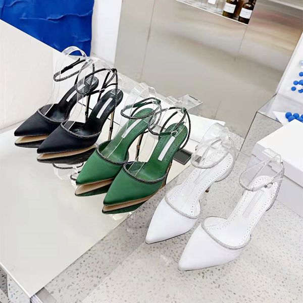 famous designer high heels sandals exquisite rhinestone classic pointed toes strap slides slippers pupms fashion party wedding ladies elegan, Black
famous designer high heels sandals exquisite rhinestone classic pointed toes strap slides slippers pupms fashion party wedding ladies elegan, Black