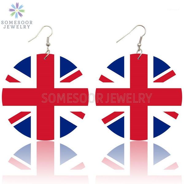 somesoor united kingdom national flag loops wooden drop earrings britain england union jack design print dangle for women gifts1, Silver
somesoor united kingdom national flag loops wooden drop earrings britain england union jack design print dangle for women gifts1, Silver
