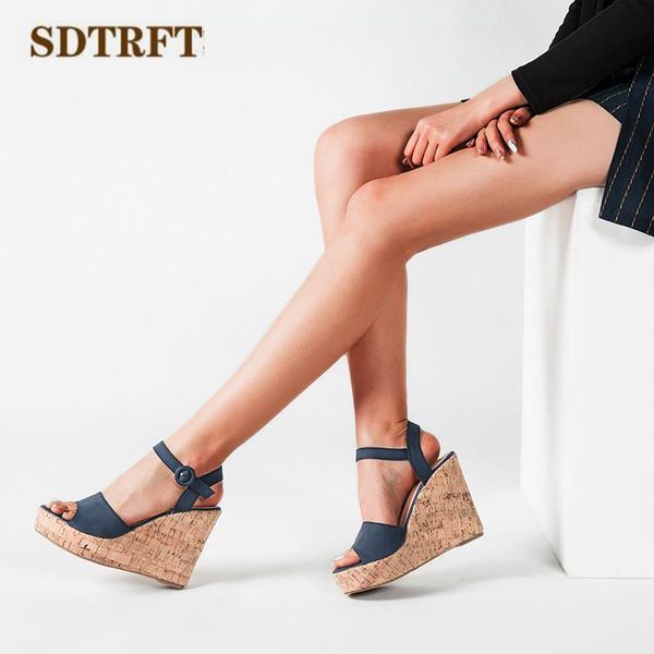 crossdresser stiletto 11cm wedges sandals fashion velvet open toe high-heeled shoes woman ankle strap suede pumps zapatos mujer, Black
crossdresser stiletto 11cm wedges sandals fashion velvet open toe high-heeled shoes woman ankle strap suede pumps zapatos mujer, Black