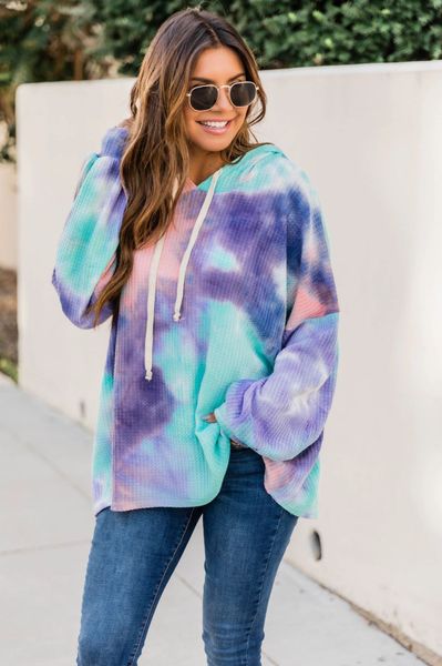 hooded tie dye womens hoodies loose autumn winter long sleeve women designer casual sell clothing, Black
hooded tie dye womens hoodies loose autumn winter long sleeve women designer casual sell clothing, Black
