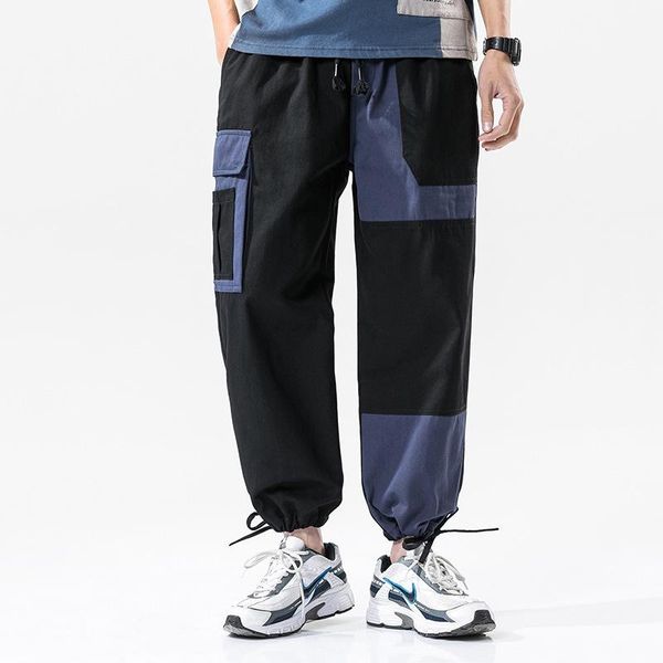 men's pants ins fashion hong kong style color matching overalls for loose casual in spring and autumn 2021, Black
men's pants ins fashion hong kong style color matching overalls for loose casual in spring and autumn 2021, Black