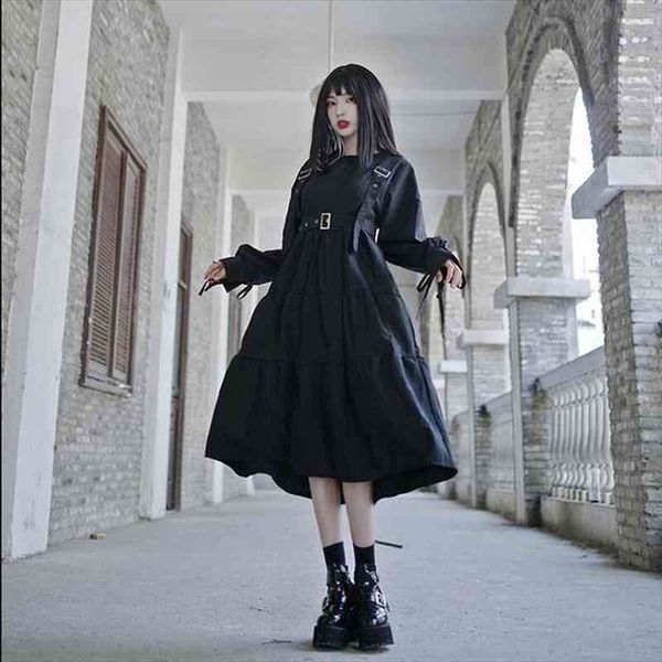 gohtic harajuku dress for girls spring goth lolita style kawaii cute princess long sleeve balck midi dress streetwear, Black;gray
gohtic harajuku dress for girls spring goth lolita style kawaii cute princess long sleeve balck midi dress streetwear, Black;gray