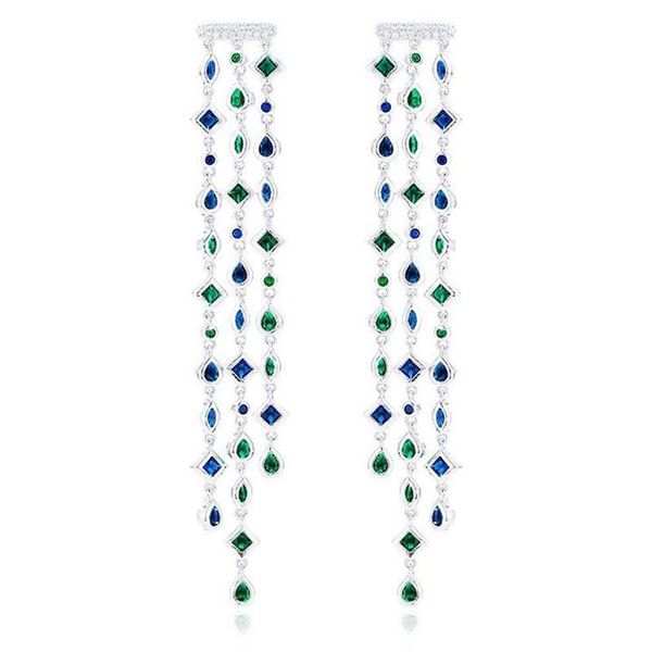 dangle & chandelier multicolor cubic zirconia tassel earrings for women 2021 long statement design luxury wedding jewelry, Silver
dangle & chandelier multicolor cubic zirconia tassel earrings for women 2021 long statement design luxury wedding jewelry, Silver