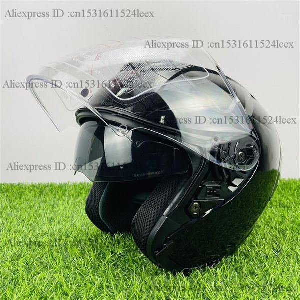 3/4 motorcycle helmet shoeii gloss black helmet dual visor riding motocross racing motobike1
3/4 motorcycle helmet shoeii gloss black helmet dual visor riding motocross racing motobike1