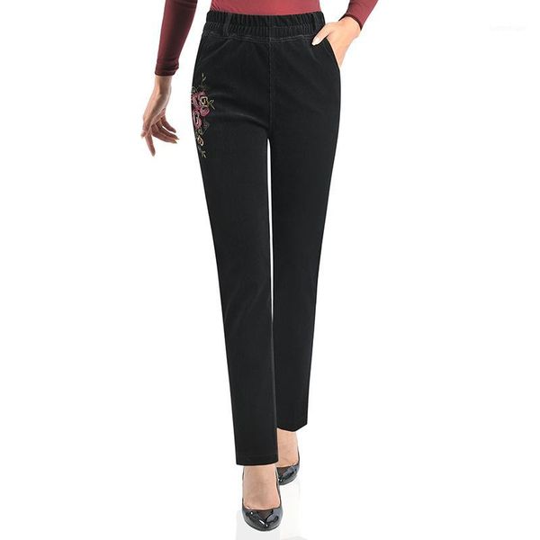 women's pants & capris autumn women corduroy 25-40 high elasticwaist embroidery trousers middle aged mother stretch straight pantalon f, Black;white
women's pants & capris autumn women corduroy 25-40 high elasticwaist embroidery trousers middle aged mother stretch straight pantalon f, Black;white