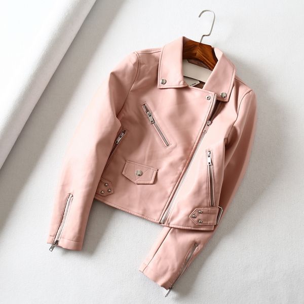 2021 new spring for women in plutonium soft rivet female turndown collar black autumn leather jacket 1j1e
2021 new spring for women in plutonium soft rivet female turndown collar black autumn leather jacket 1j1e