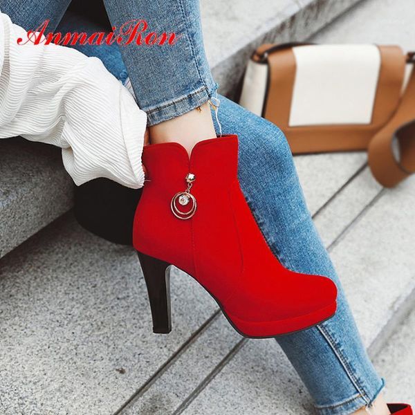 boots anmairon string bead cow suede super high ankle spike heels zip pu thigh round toe winter beige women red1, Black
boots anmairon string bead cow suede super high ankle spike heels zip pu thigh round toe winter beige women red1, Black