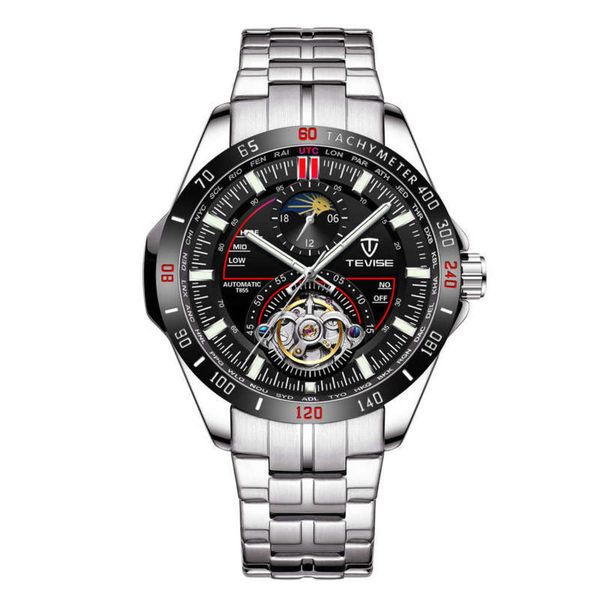 t855 belt tevise steel / tevis men's automatic mechanical watch business creative dial men's mechanical watch, Slivery;brown
t855 belt tevise steel / tevis men's automatic mechanical watch business creative dial men's mechanical watch, Slivery;brown