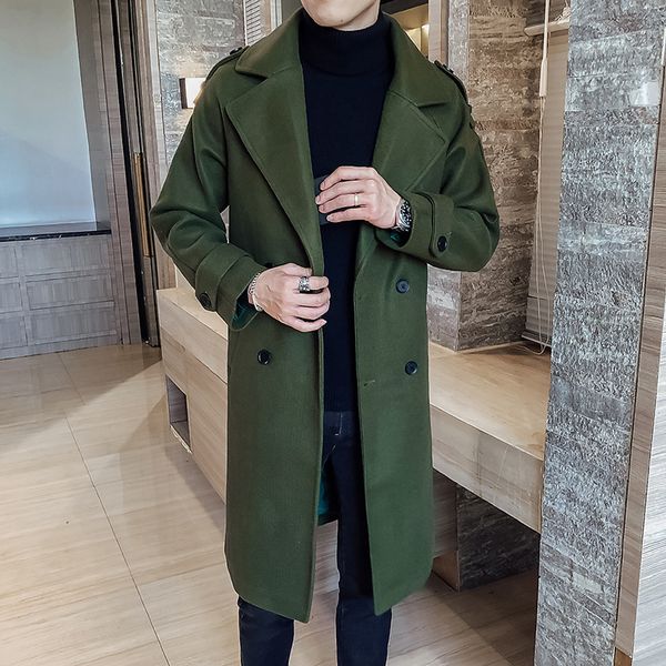 2019 new autumn and winter classic fashion windbreaker solid color long loose coat casual men's jacket, Black;brown
2019 new autumn and winter classic fashion windbreaker solid color long loose coat casual men's jacket, Black;brown
