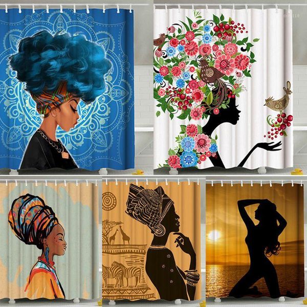 shower curtain afro african black girls bathroom shower curtains decoration waterproof bath curtain door screens hanging + hooks1
shower curtain afro african black girls bathroom shower curtains decoration waterproof bath curtain door screens hanging + hooks1