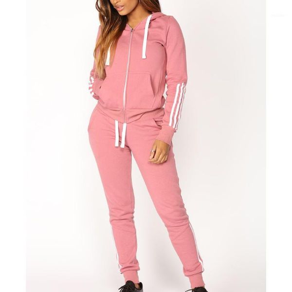 striped pink tracksuits women two piece set long sleeve hoodies sweatshirt and pants set suits casual sport 2 piece1, White
striped pink tracksuits women two piece set long sleeve hoodies sweatshirt and pants set suits casual sport 2 piece1, White