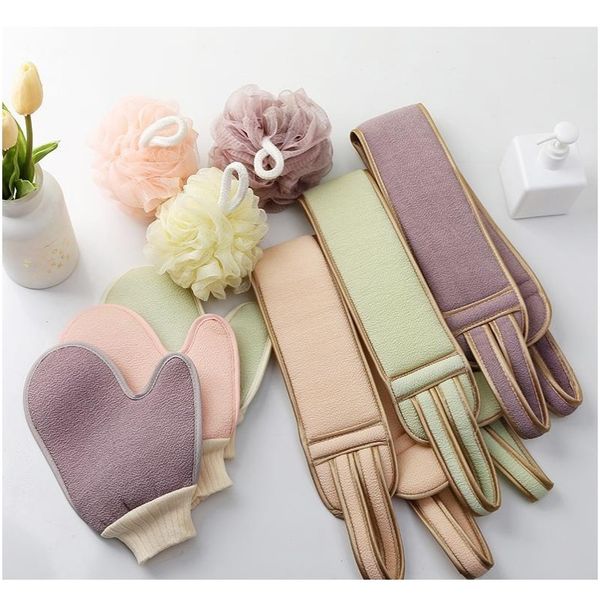 dual-use remove dead skin polyester, pe bath ball, roving fibre massage body exfoliating mitt three-piece set
dual-use remove dead skin polyester, pe bath ball, roving fibre massage body exfoliating mitt three-piece set