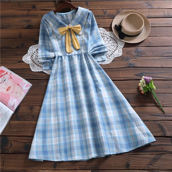 blue plaid autumn new style mori girl long skirt dress students show thin long skirt qv7uf, Black;gray
blue plaid autumn new style mori girl long skirt dress students show thin long skirt qv7uf, Black;gray