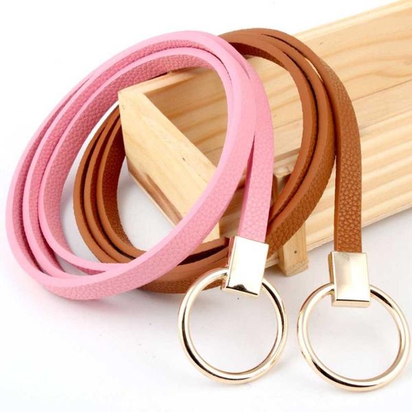 round buckle belt women's knot belt thin skinny waist for dresses jeans, Black;brown
round buckle belt women's knot belt thin skinny waist for dresses jeans, Black;brown