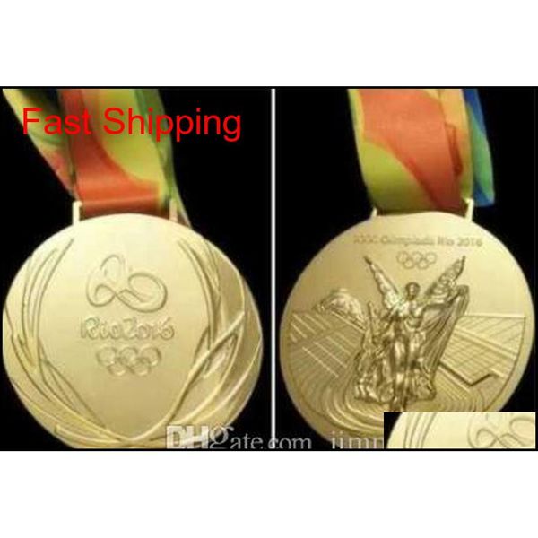 rio 2016 olympic gold/silver/bronze medals/ribbons full set with silk ribbons diameter 85mm net weight 210g new bc4z2
rio 2016 olympic gold/silver/bronze medals/ribbons full set with silk ribbons diameter 85mm net weight 210g new bc4z2