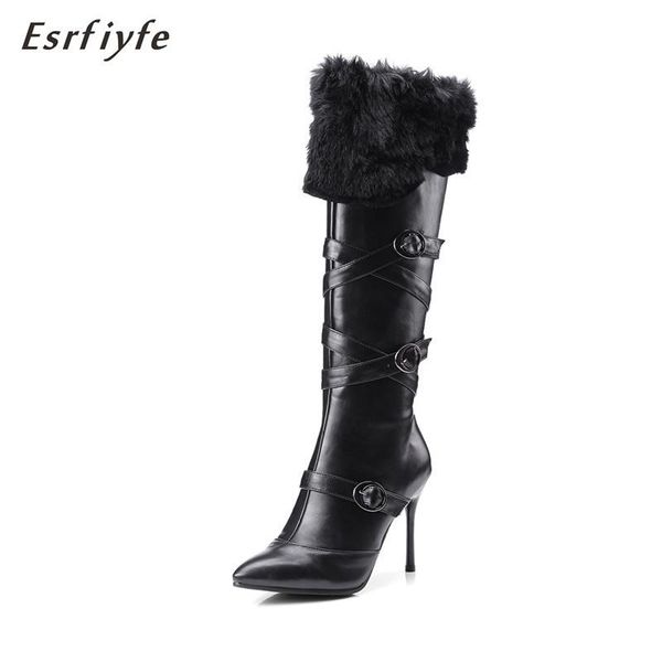 boots esrfiyfe 2021 fashion women knee high pointed toe thin heels heel autumn winter pu leather ladies shoes, Black
boots esrfiyfe 2021 fashion women knee high pointed toe thin heels heel autumn winter pu leather ladies shoes, Black