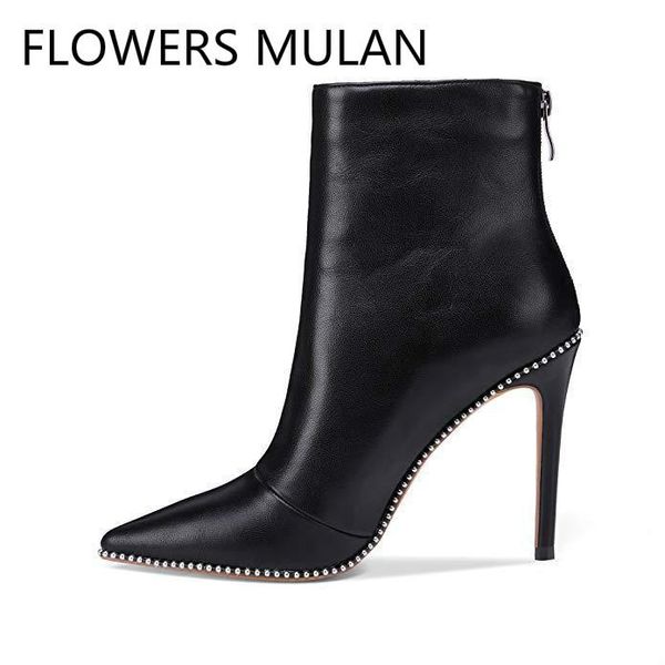 boots fashion ankle for women black leather winter shoes woman rivets sole zapatos de mujer high heels gladiators lady booties
boots fashion ankle for women black leather winter shoes woman rivets sole zapatos de mujer high heels gladiators lady booties