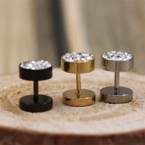 stud steel black gold color screw-back full zircon women earrings ear smooth ball 316 stainless jewelry anti allergy, Golden;silver
stud steel black gold color screw-back full zircon women earrings ear smooth ball 316 stainless jewelry anti allergy, Golden;silver
