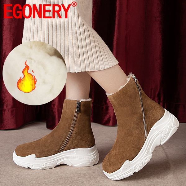 egonery winter new warm real wool snow boots outside high heels platform cow suede round toe zipper women shoes drop shipping q1104, Black
egonery winter new warm real wool snow boots outside high heels platform cow suede round toe zipper women shoes drop shipping q1104, Black