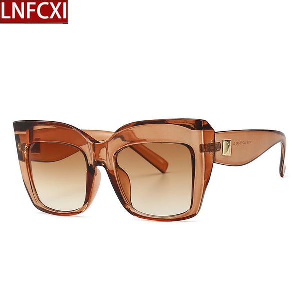 sunglasses lnfcxi 2021 square oversized women's woman retro vintage luxury shades for women eyewear, White;black
sunglasses lnfcxi 2021 square oversized women's woman retro vintage luxury shades for women eyewear, White;black