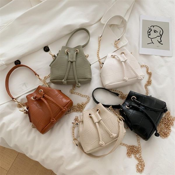 women alligator pattern bucket bag, chain strap drawstring shoulder bag mini crossbody handbag
women alligator pattern bucket bag, chain strap drawstring shoulder bag mini crossbody handbag