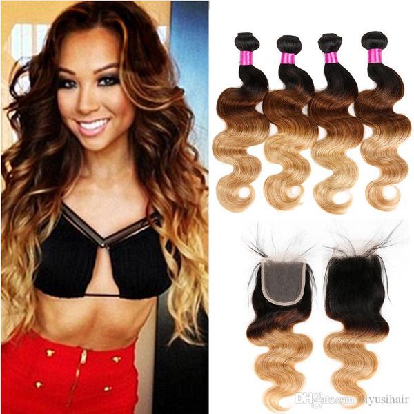 blonde lace closure with bundles ombre human hair peruvian virgin body wave hair weaves 1b 4 27 1b 27 hair bundles with closure, Black;brown
blonde lace closure with bundles ombre human hair peruvian virgin body wave hair weaves 1b 4 27 1b 27 hair bundles with closure, Black;brown