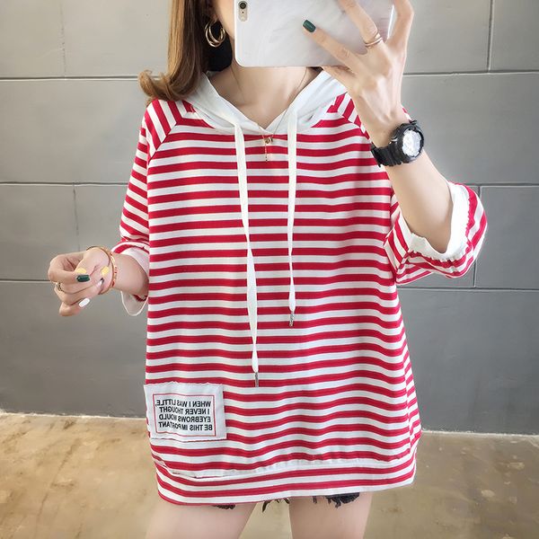 women's long sweatershirt oversized hoodie 2020 spring summer round neck long sleeve fashion wild striped hooded black red loose lj2011
women's long sweatershirt oversized hoodie 2020 spring summer round neck long sleeve fashion wild striped hooded black red loose lj2011
