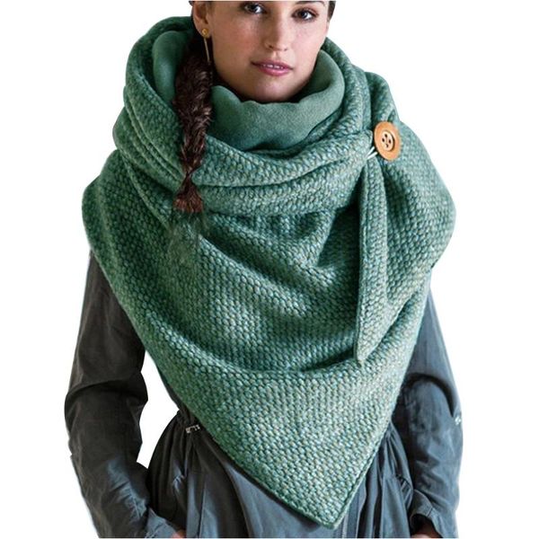 winter scarf fashion warm scarf women 2021 button knitted triangle casual female scarves wraps, Blue;gray
winter scarf fashion warm scarf women 2021 button knitted triangle casual female scarves wraps, Blue;gray