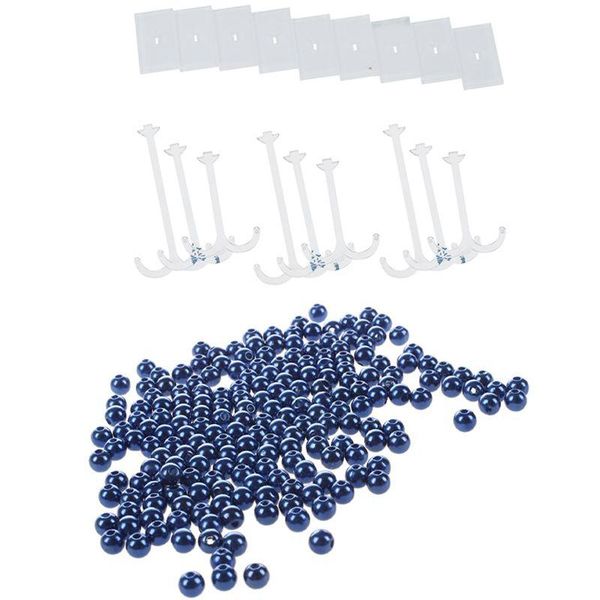 9 pcs earring holder jewelry display stand with 200pcs 5mm bright pears spacer loose beads royal blue, Pink;blue
9 pcs earring holder jewelry display stand with 200pcs 5mm bright pears spacer loose beads royal blue, Pink;blue