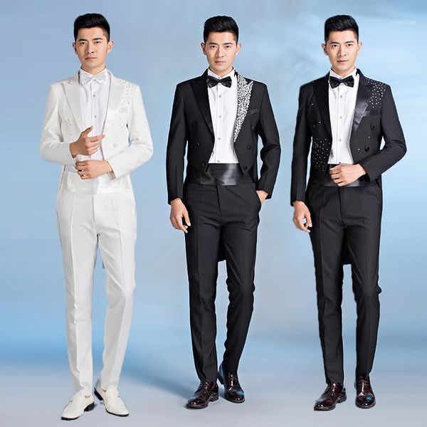clothing terno slim fit mens formal dress black white tuxedo suits magic performance wear diamond costume men wedding suit1, White;black
clothing terno slim fit mens formal dress black white tuxedo suits magic performance wear diamond costume men wedding suit1, White;black