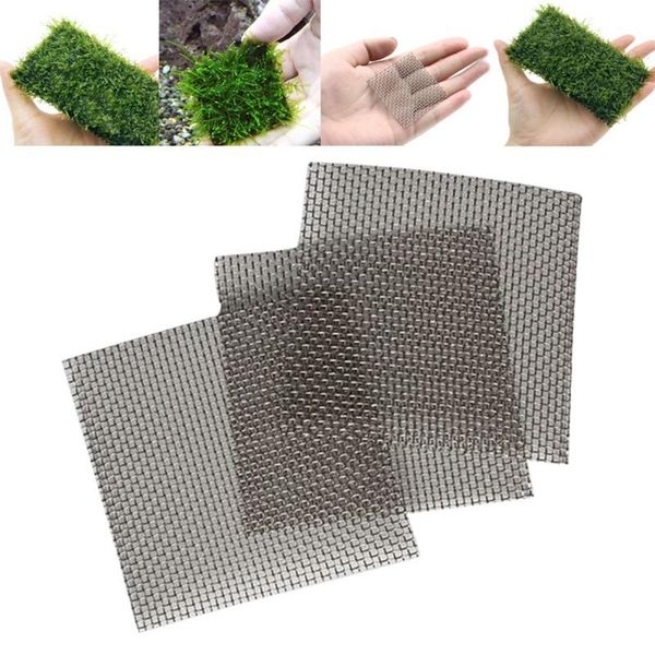 5 pcs aquarium fish tank stainless steel wire mesh pad plants moss net decor 8x8 cm new quality
5 pcs aquarium fish tank stainless steel wire mesh pad plants moss net decor 8x8 cm new quality