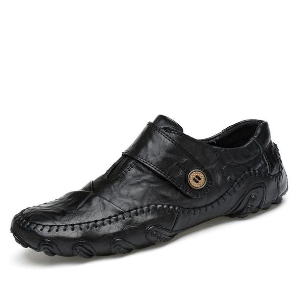 handmade genuine leather men's flats casual men loafers comfortable soft driving shoes slip on leather moccasins, Black
handmade genuine leather men's flats casual men loafers comfortable soft driving shoes slip on leather moccasins, Black