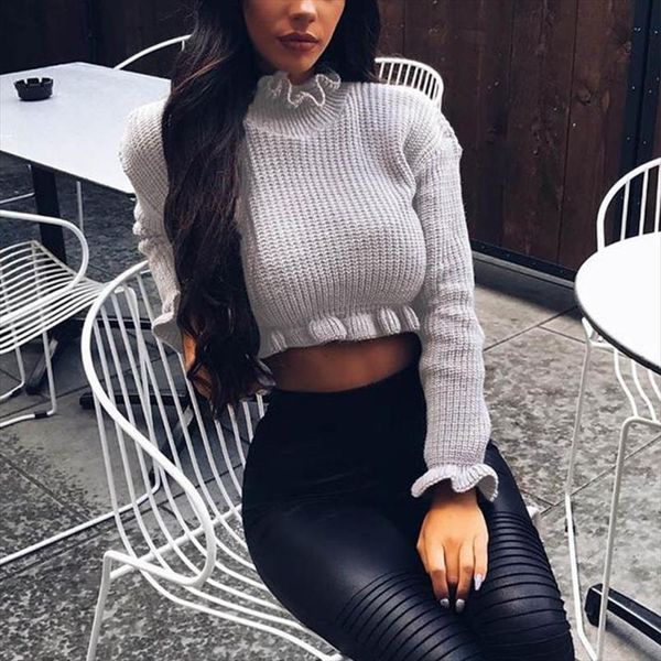 knit sweater women high collar winter turtleneck sweater elastic tight fitting bottoming out long sleeve knitted sweaters, White;black
knit sweater women high collar winter turtleneck sweater elastic tight fitting bottoming out long sleeve knitted sweaters, White;black