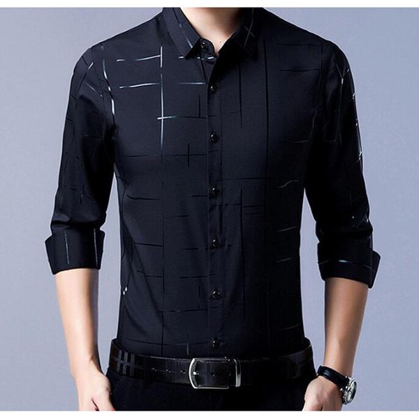 2021 dress for new men color plus size 3xl black gray blue chemise homme masculino business casual long sleeveless shirt gcf5, White
2021 dress for new men color plus size 3xl black gray blue chemise homme masculino business casual long sleeveless shirt gcf5, White