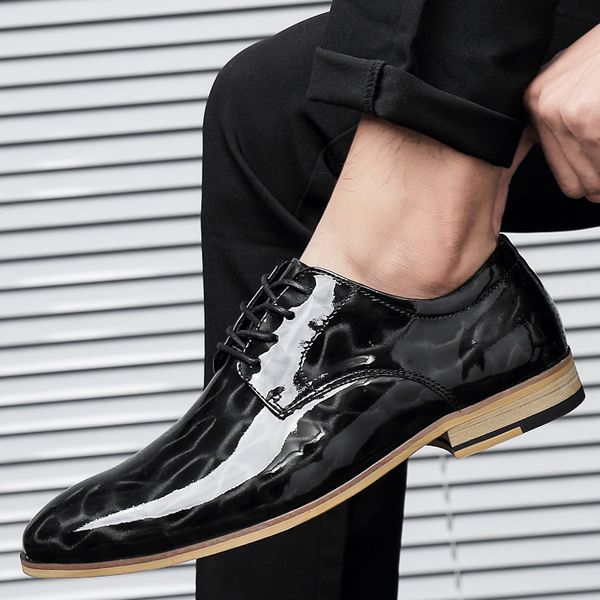 dress shoes men retro pointed toe brogue casual lace up business british fashion oxford weddign flat big size 48, Black
dress shoes men retro pointed toe brogue casual lace up business british fashion oxford weddign flat big size 48, Black
