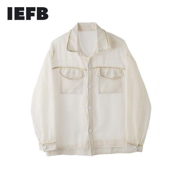 iefb /men's wear 2020 summer new niche design sunscreen clothes long sleeve male's perspective thin patchwork pockets shirt 2757, White;black
iefb /men's wear 2020 summer new niche design sunscreen clothes long sleeve male's perspective thin patchwork pockets shirt 2757, White;black