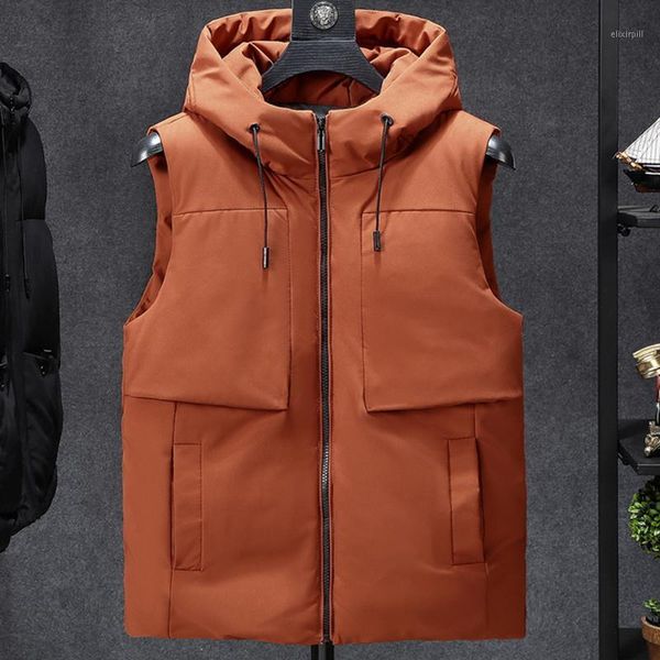2020 new winter vest men casual winter waterproof warm hooded big pockets sleeveless coat olive grey black orang color plus size1, Black;white
2020 new winter vest men casual winter waterproof warm hooded big pockets sleeveless coat olive grey black orang color plus size1, Black;white