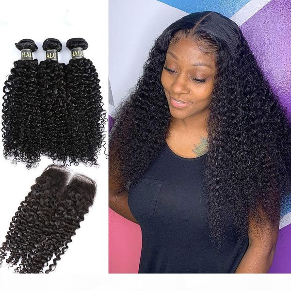 kinky curly bundles with closure brazilian 3 bundles with lace closure hair extension, Black
kinky curly bundles with closure brazilian 3 bundles with lace closure hair extension, Black