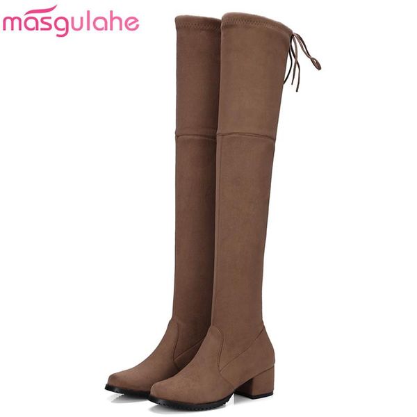 masgulahe thigh high boots women stretch flock slim fashion over the knee boots square heel ladies shoes black
masgulahe thigh high boots women stretch flock slim fashion over the knee boots square heel ladies shoes black