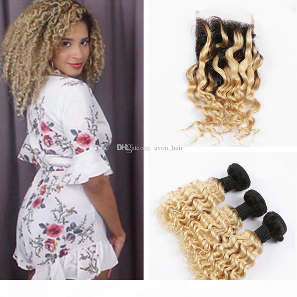 dark roots 1b 613 deep wave hair weft 3pcs with closure two tone colored blonde 1b 613 deep curly hair with closure 4x4, Black;brown
dark roots 1b 613 deep wave hair weft 3pcs with closure two tone colored blonde 1b 613 deep curly hair with closure 4x4, Black;brown