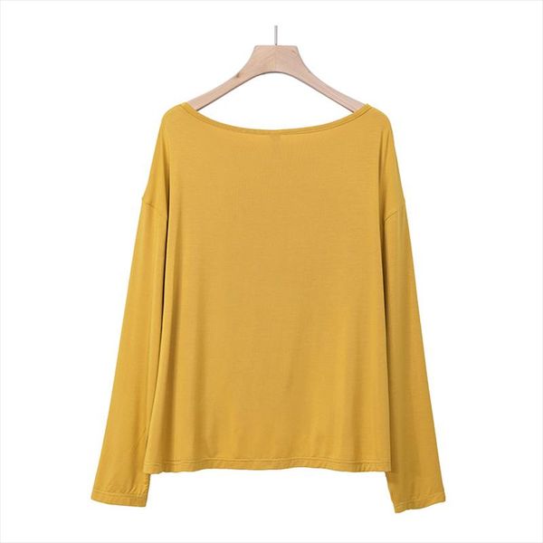long sleeve women plus size t shirt casual loose o neck slim autumn winter tees ladies clothes yellow tshirt, White
long sleeve women plus size t shirt casual loose o neck slim autumn winter tees ladies clothes yellow tshirt, White