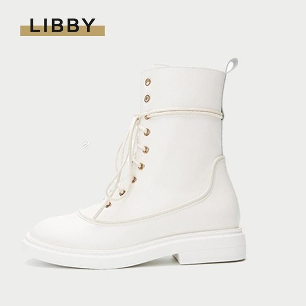 2020 new winter women ankle boots white lace up shoes round toe motorcycle boots woman thick heel short ladies flat shoes, Black
2020 new winter women ankle boots white lace up shoes round toe motorcycle boots woman thick heel short ladies flat shoes, Black