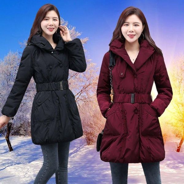 women winter padded jackets coats 2020 new down cotton hooded parkas feminina warm outwear plus size long coats s04, Black
women winter padded jackets coats 2020 new down cotton hooded parkas feminina warm outwear plus size long coats s04, Black
