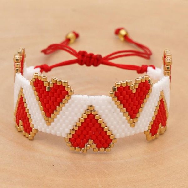 tennis go2boho red 3d heart bracelet for women pulseras mujer moda 2021 femme miyuki bracelets jewelry handmade bead woven jewellery, Golden;silver
tennis go2boho red 3d heart bracelet for women pulseras mujer moda 2021 femme miyuki bracelets jewelry handmade bead woven jewellery, Golden;silver