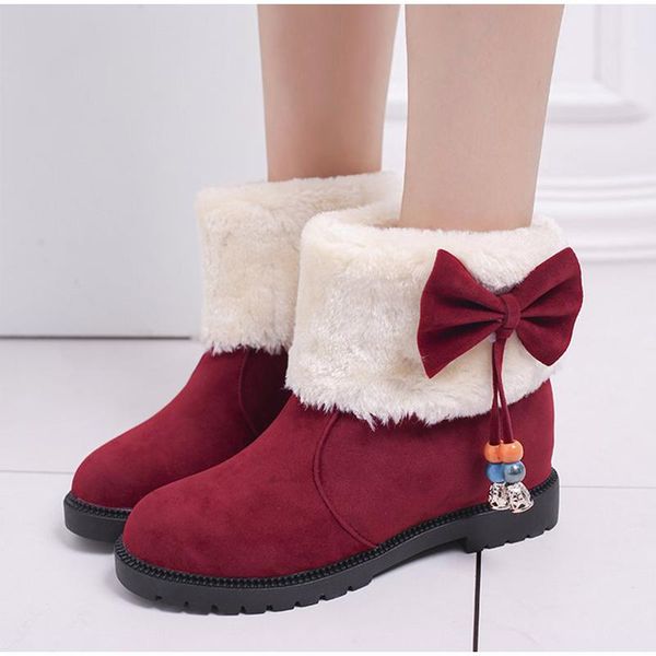 women ankle boots ladies nice winter suede women warm snow boots bowtie plush flatform furry female comfortable shoes, Black
women ankle boots ladies nice winter suede women warm snow boots bowtie plush flatform furry female comfortable shoes, Black